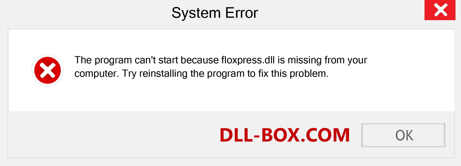  floxpress.dll file is missing?. Download for Windows 7, 8, 10 - Fix  floxpress dll Missing Error on Windows, photos, images